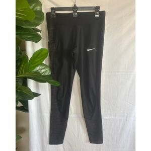 Nike Dri-Fit Black Activewear Leggings Womens Size M